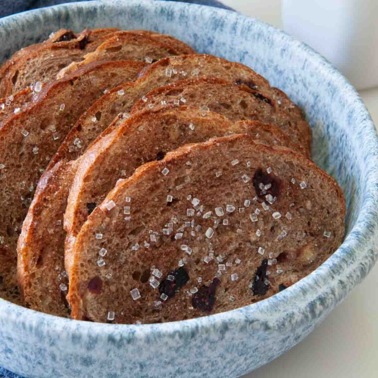 Melba Toast from Stale Bread: Like Corner Bakery Sweet Crisps