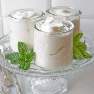 How to Make Healthy Homemade Greek Yogurt--three servings of finished yogurt