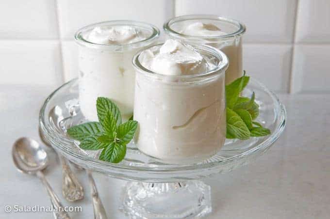 How to Make Healthy Homemade Greek Yogurt--three servings of finished yogurt