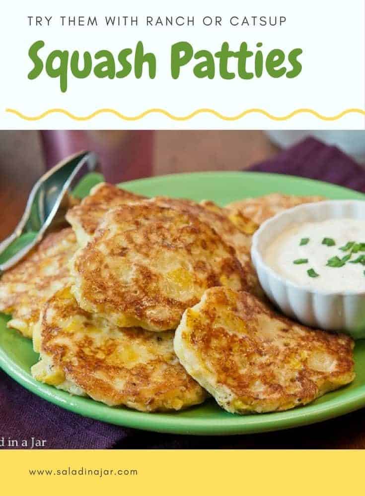 Squash Patties That Are Fun To Eat Serve With Ranch Dressing
