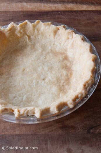 Flaky Pie Crust with Shortening for a Beautiful Pie