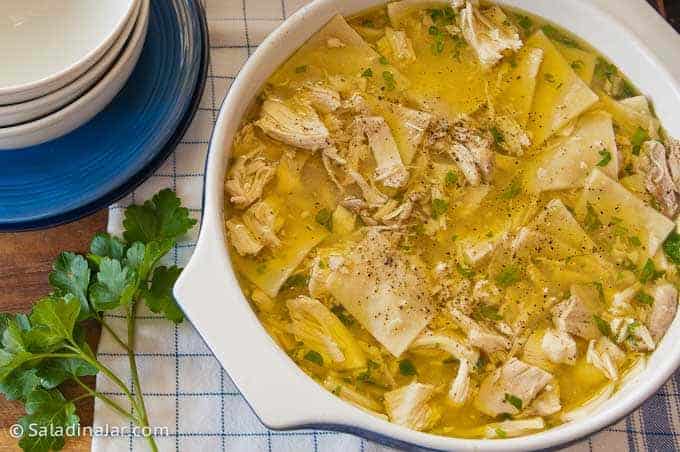 Prepared chicken and dumplings