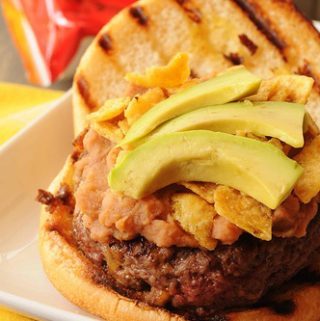 BEEFY BEAN AND FRITO BURGERS