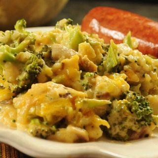 BROCCOLI-RICE CASSEROLE