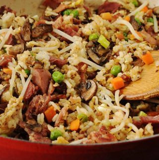 HAM AND VEGGIE FRIED RICE