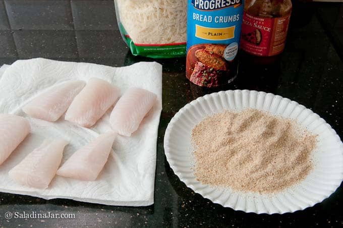 ingredients for kid-friendly fish recipe