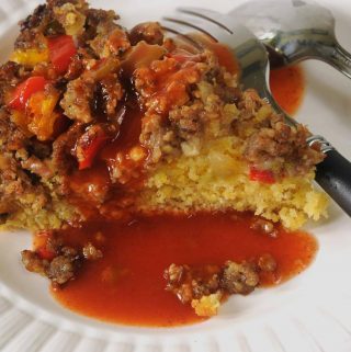 SAUSAGE AND PEPPER UPSIDE-DOWN CORNBREAD