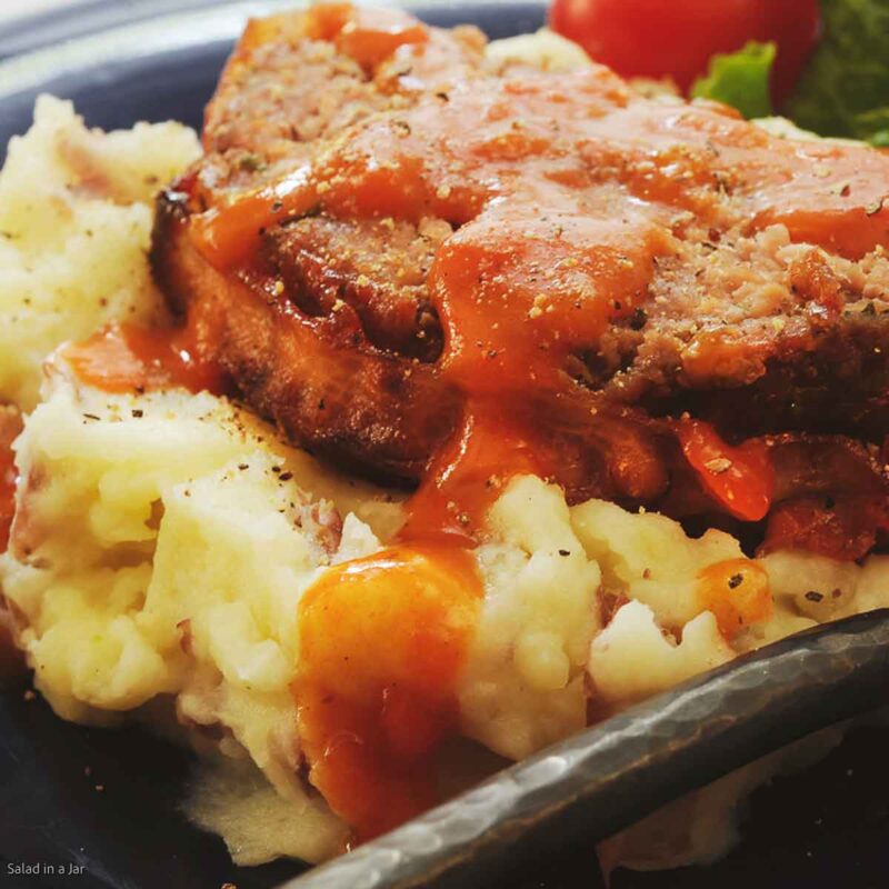 Leftover Meatloaf: How To Blacken It and Serve with Tomato Gravy