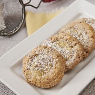 LEMON-PECAN THUMBPRINT COOKIES