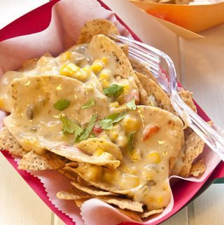 WHITE QUESO AND CORN DIP