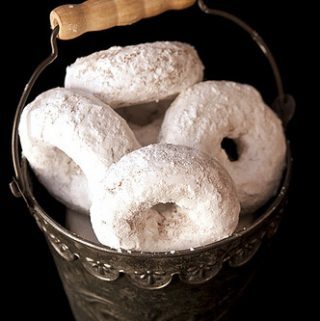 WHOLE WHEAT POWDERED SUGAR DONUTS (BAKED NOT FRIED)