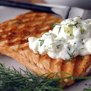 GREEK YOGURT AND CUCUMBER SAUCE FOR FISH