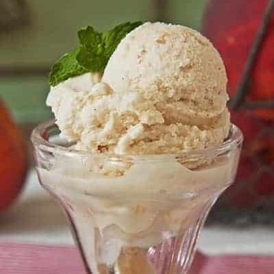 PEACHY AMARETTO FROZEN GREEK YOGURT