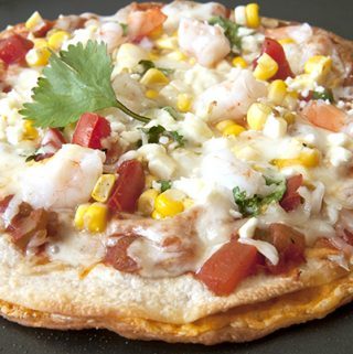 Mexican Pizza with Cheese-Stuffed Double Tortilla Crust