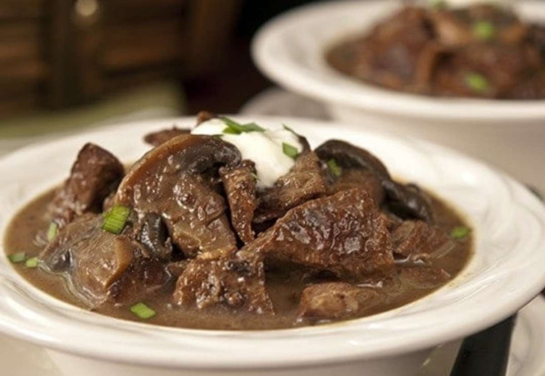 Easy Beef And Mushroom Soup Made In A Slow Cooker