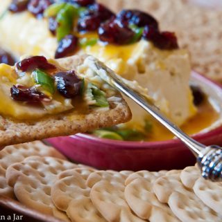 Spicy Mango and Cranberry Cream Cheese Appetizer