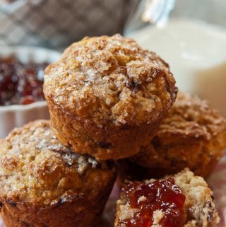 Strawberry, Balsamic and Goat Cheese Muffins