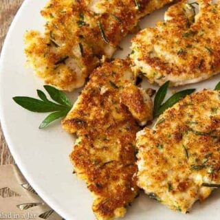 Pan-Fried Breaded Chicken Tenders with Rosemary and Parmesan