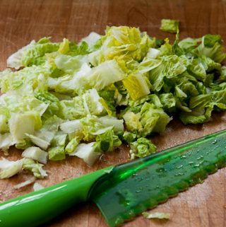 Plastic Knife a Substitute for Vacuum-Packing Lettuce