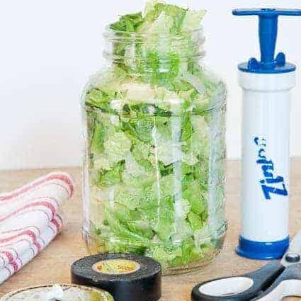 How To Vacuum-Pack Salad in a Jar for Less Than $6