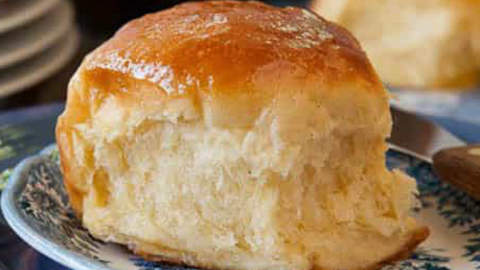 Glazed Sweet Potato Rolls Made with Bread Machine Magic