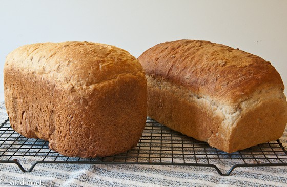 Bread from machine compared to hand-kneaded bread