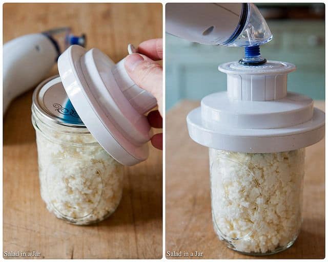 Homemade Ricotta--storing in vacuum pack jar