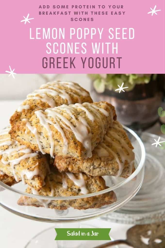 Lemon Poppy Seed Scones with Greek Yogurt