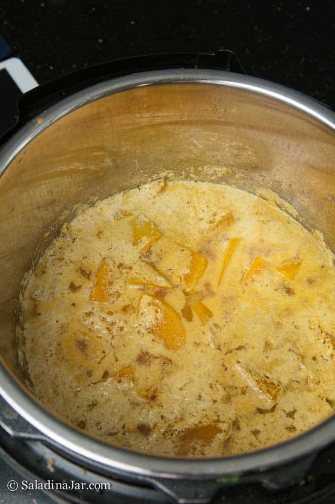 Heating Butternut Squash Soup
