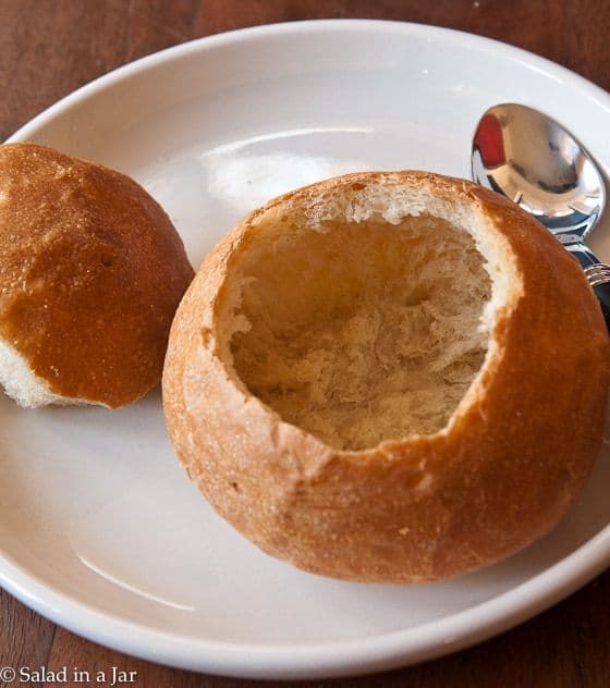 finished bread bowl