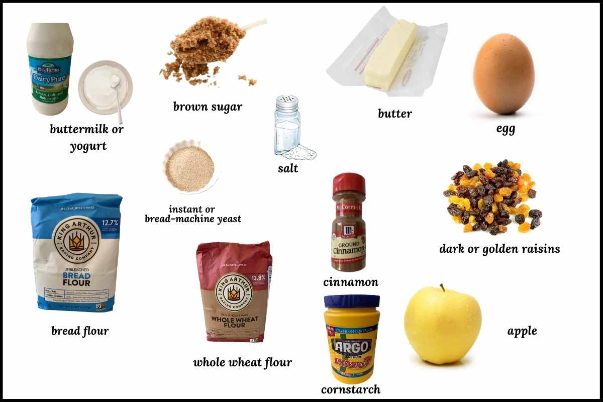 ingredients needed for cinnamon apple bread
