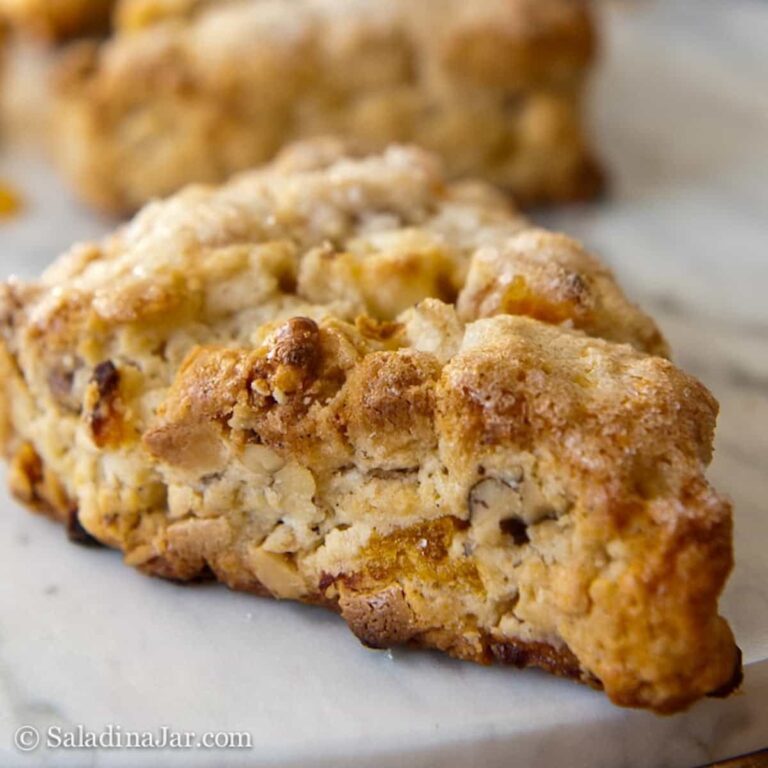 Apricot Scones with White Chocolate and Walnuts: Always a Good Idea