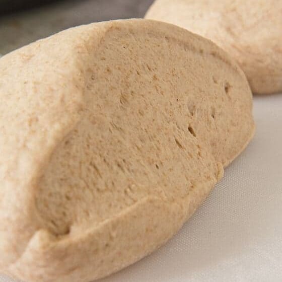 raw whole wheat pizza dough