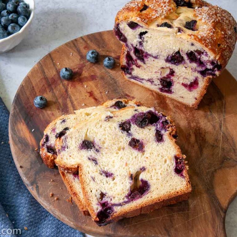 Uncommonly Fresh Blueberry Bread from a Bread Machine