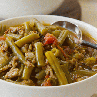 Green Chili Stew with Green Beans