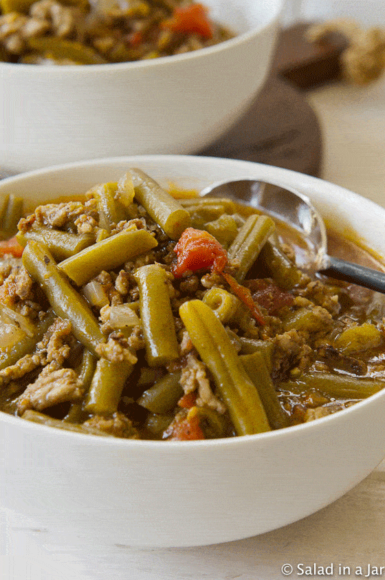 Green Chili Stew with Green Beans