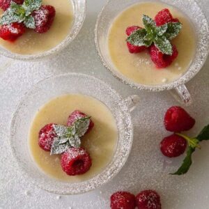 lemon posset, vanilla bean, dessert, easy, light, summer, ladies, luncheon