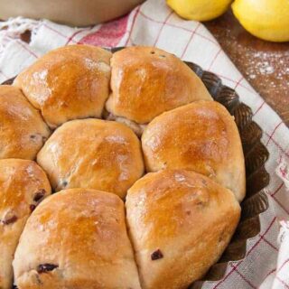 Cranberry-Lemon Dinner Rolls (A Bread Machine Recipe) perfect for Thanksgiving