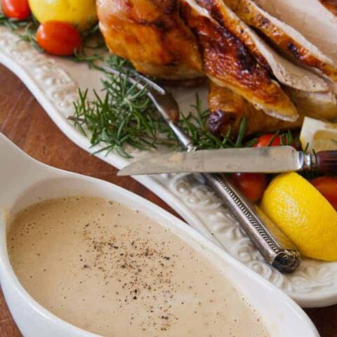 Roasted Rosemary and Lemon Chicken with Low-Carb Gravy