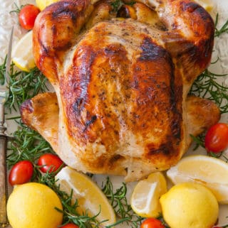 Roasted Rosemary and Lemon Chicken with Low-Carb Gravy