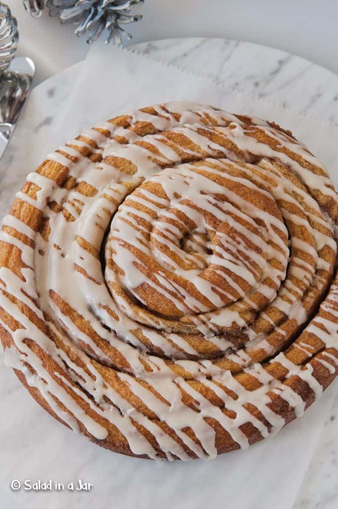 A Texas-Sized Cinnamon Roll from Your Bread Machine