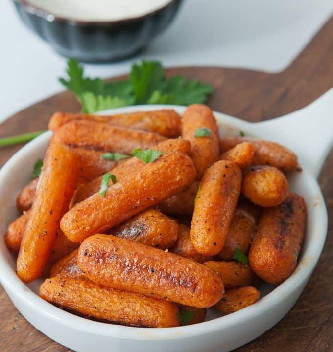 roasted baby carrots with smoked paprika