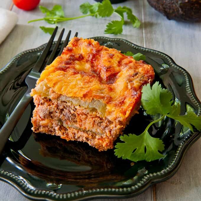 Easy Chile Relleno Casserole with Ground Beef