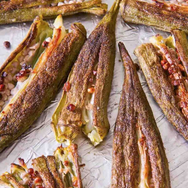 Simple Smashed Oven-Roasted Okra You Can’t Stop Eating