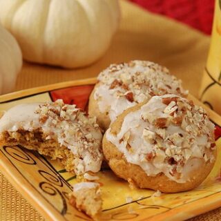 Soft Pumpkin Cookies with Browned Butter Icing