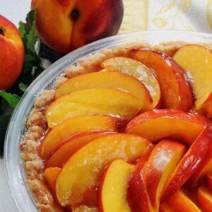 Fresh Glazed Nectarine (or Peach) Pie