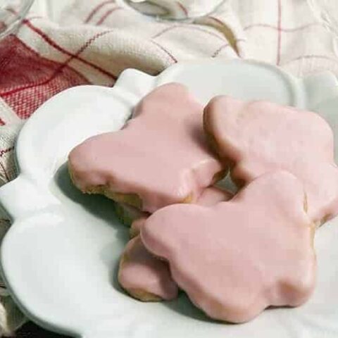Pink Shortbread Cookies