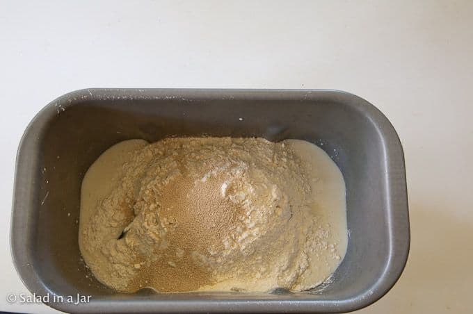 add remaining ingredients  for the dough and choose the "Dough" cycle.