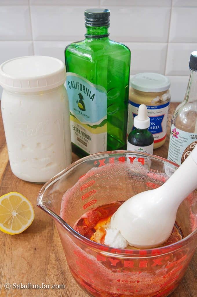 combining ingredients until smooth