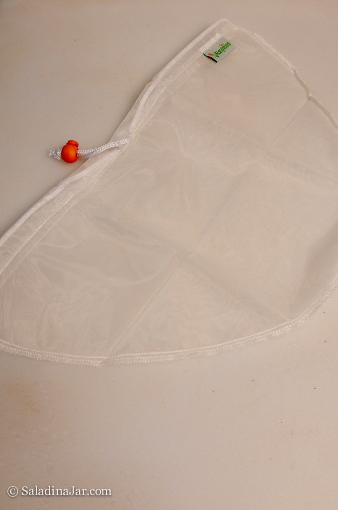 Try This Nylon Pouch For Straining Yogurt